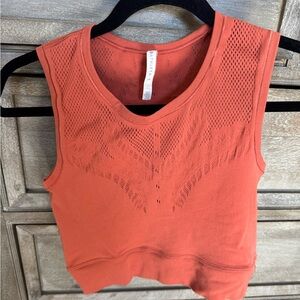 Athleta Coral Mesh Tank Top